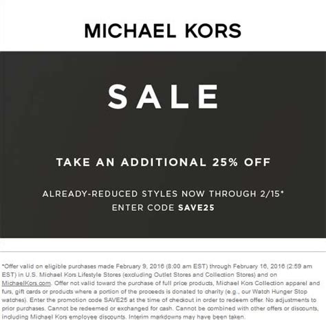 michael kors promotion|michael kors additional discount.